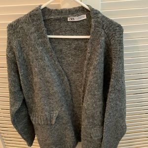 Zara long knit cardigan